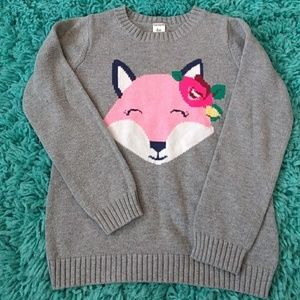 Girls 6X GREY FOX SWEATER